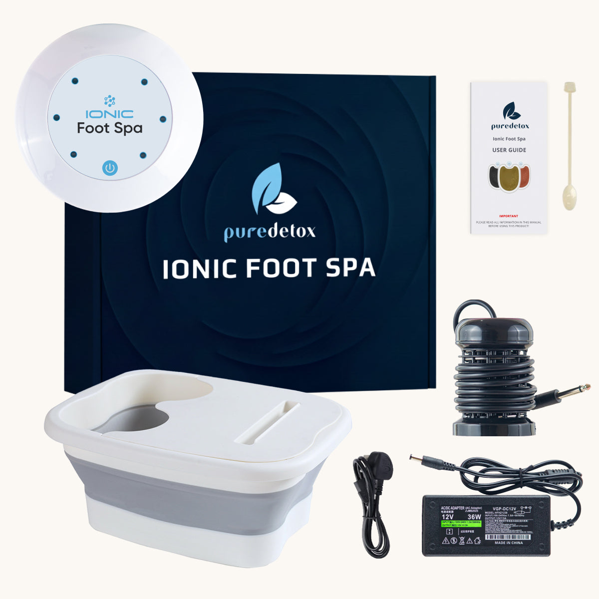 Pure Detox Ionic Foot Spa | Remove Toxins and Heavy Metals for a Healthier Life